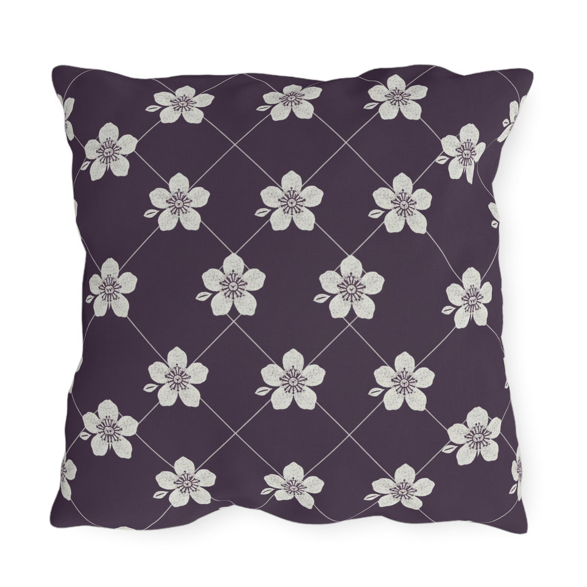 Deep Plum 🍇 Outdoor Pillow