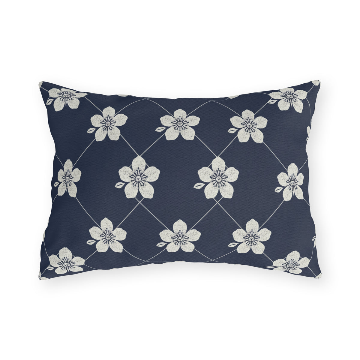 Navy Blue 🌊 Outdoor Pillow