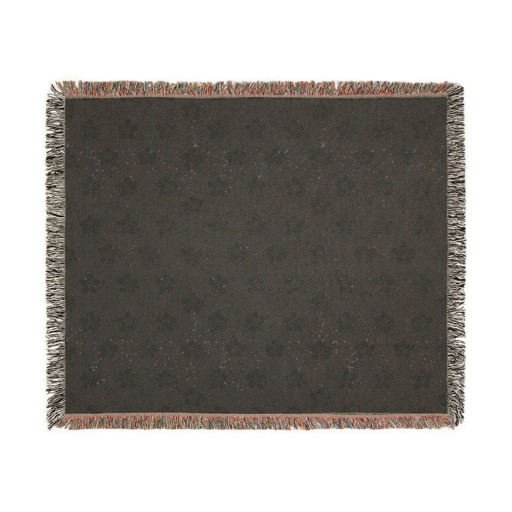 Floral Woven Blanket — Warm Beige 🟤 Throw