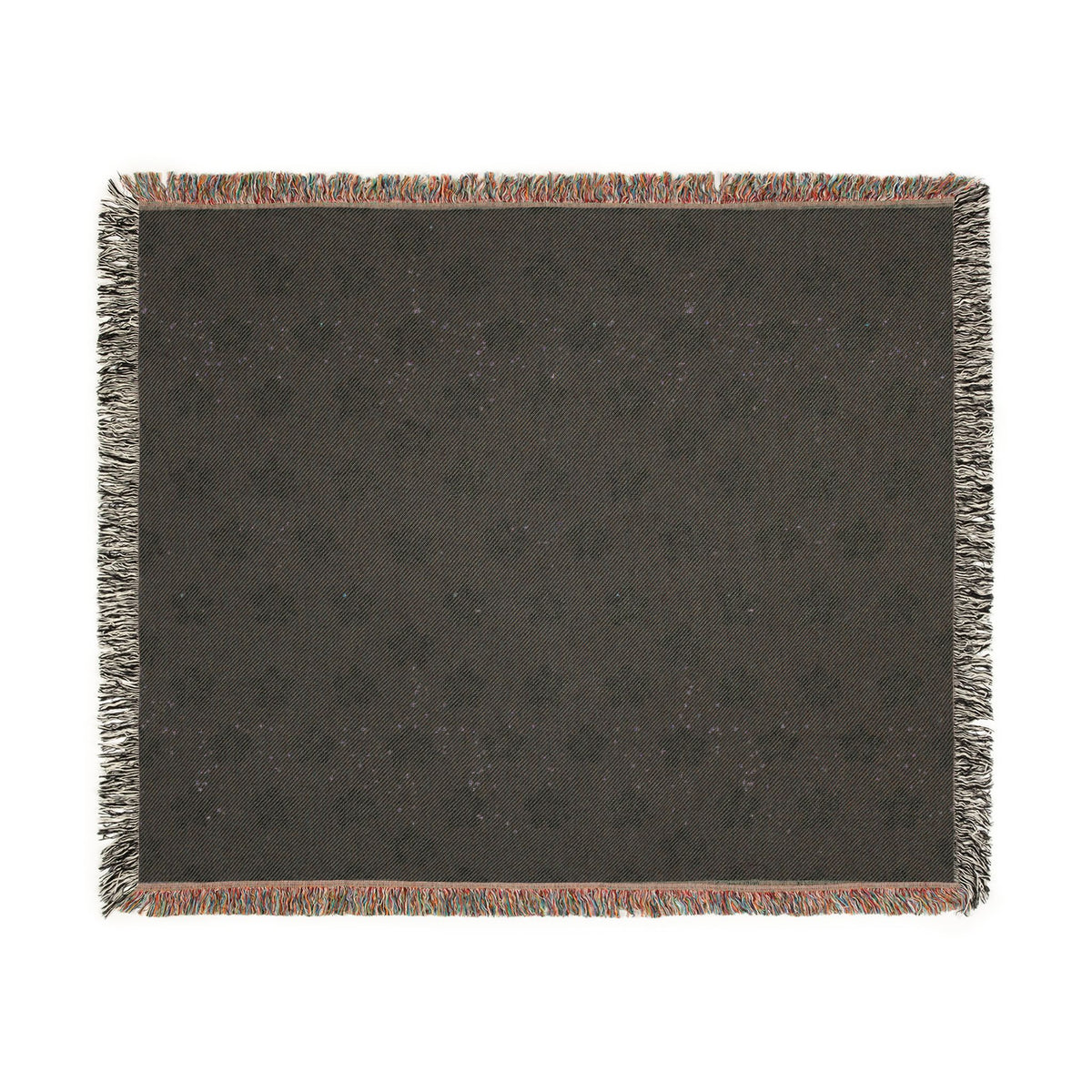 Floral Woven Blanket — Warm Beige 🟤 Throw
