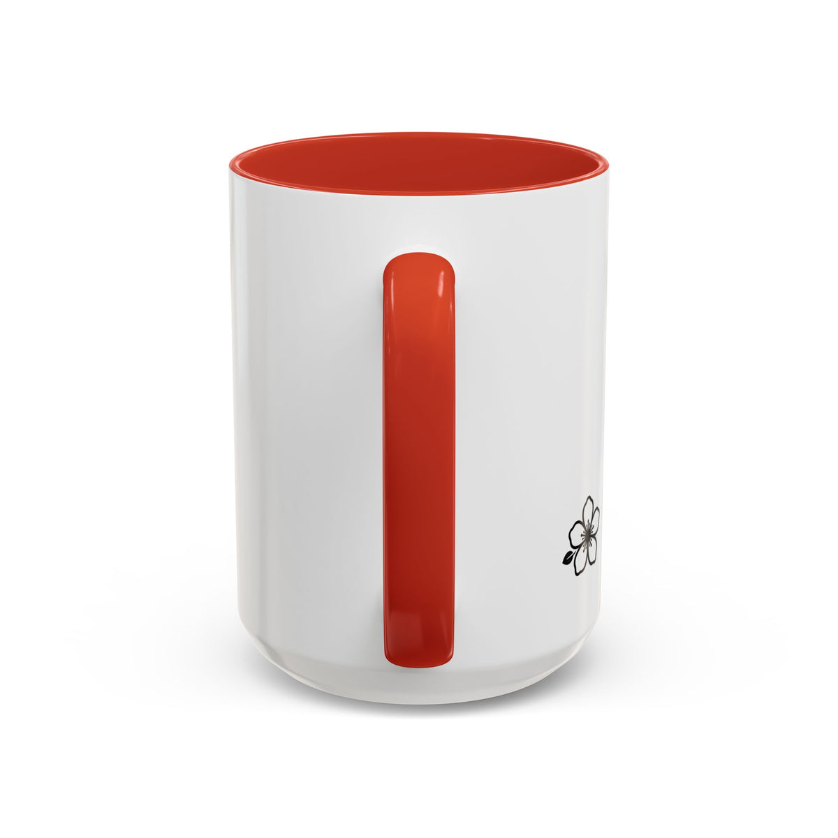Hiraya Wear “Fruit of Dreams” Accent Coffee Mug — Black Handle & Rim