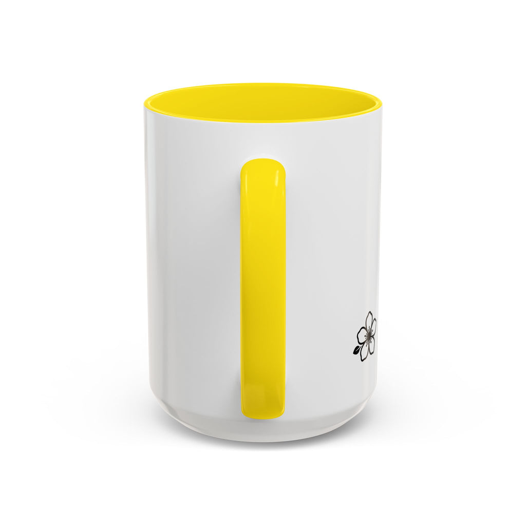 Hiraya Wear “Fruit of Dreams” Accent Coffee Mug — Black Handle & Rim