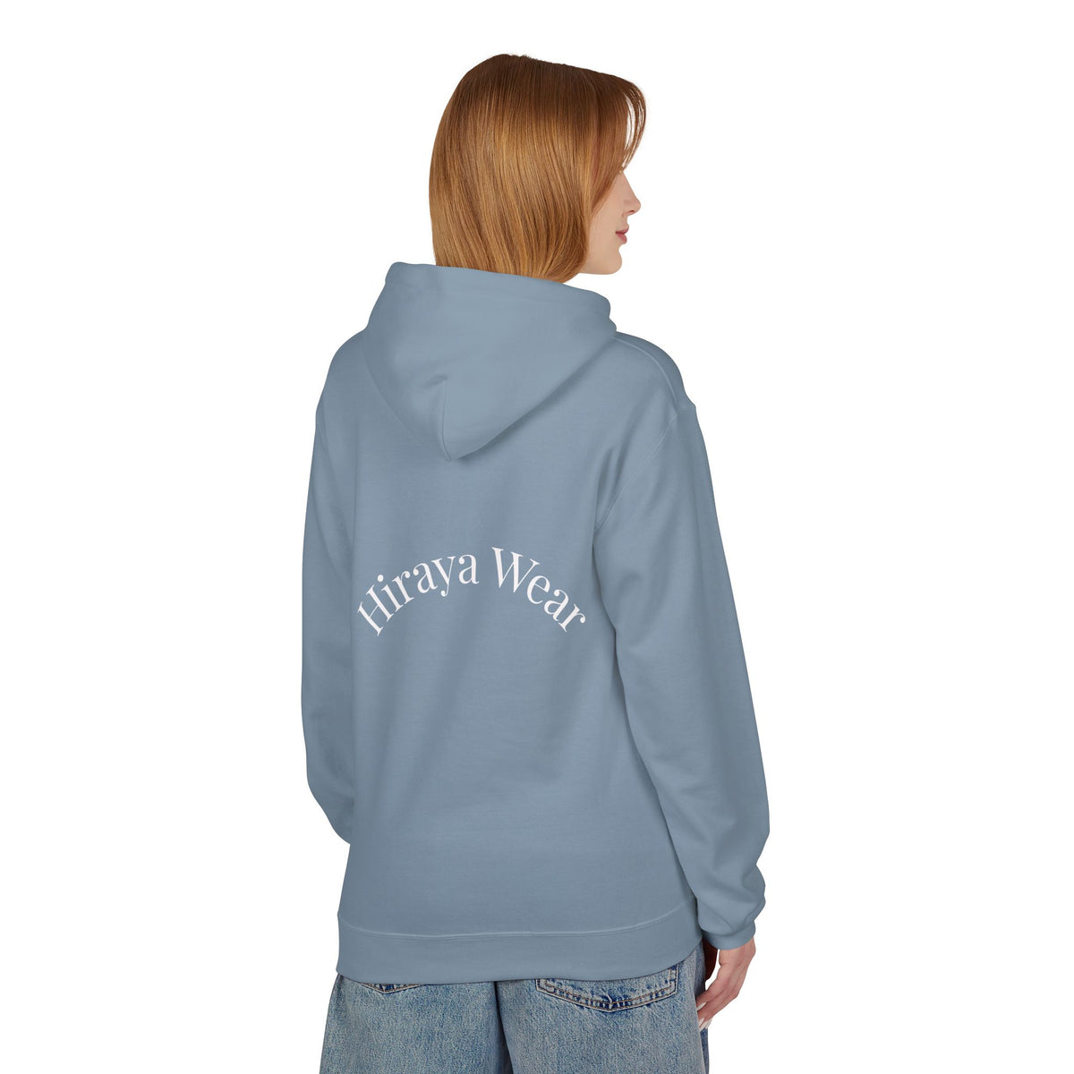 Minimal Hiraya Wear Logo Floral Hoodie – Monochrome Line Art Pullover
