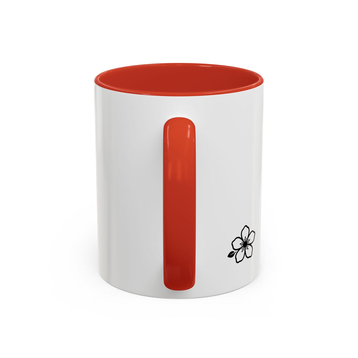 Hiraya Wear “Fruit of Dreams” Accent Coffee Mug — Black Handle & Rim