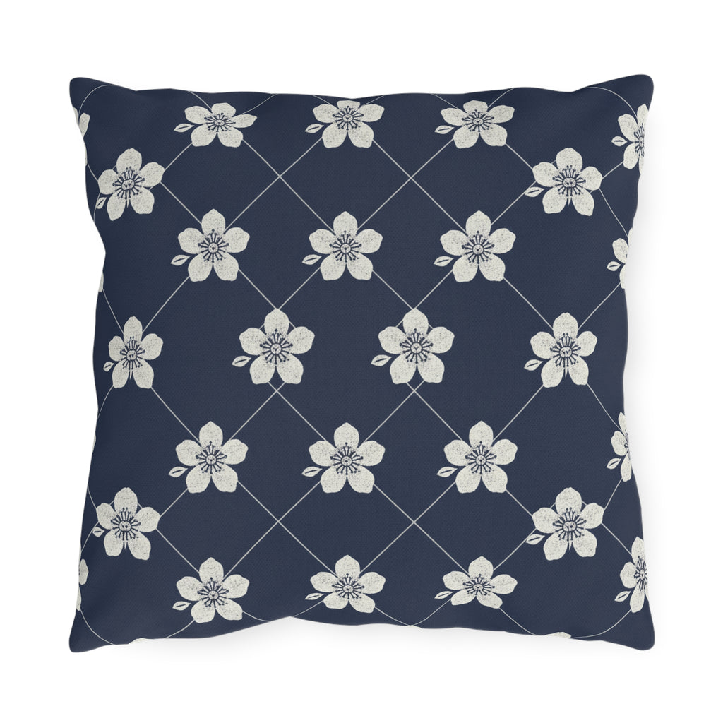 Navy Blue 🌊 Outdoor Pillow