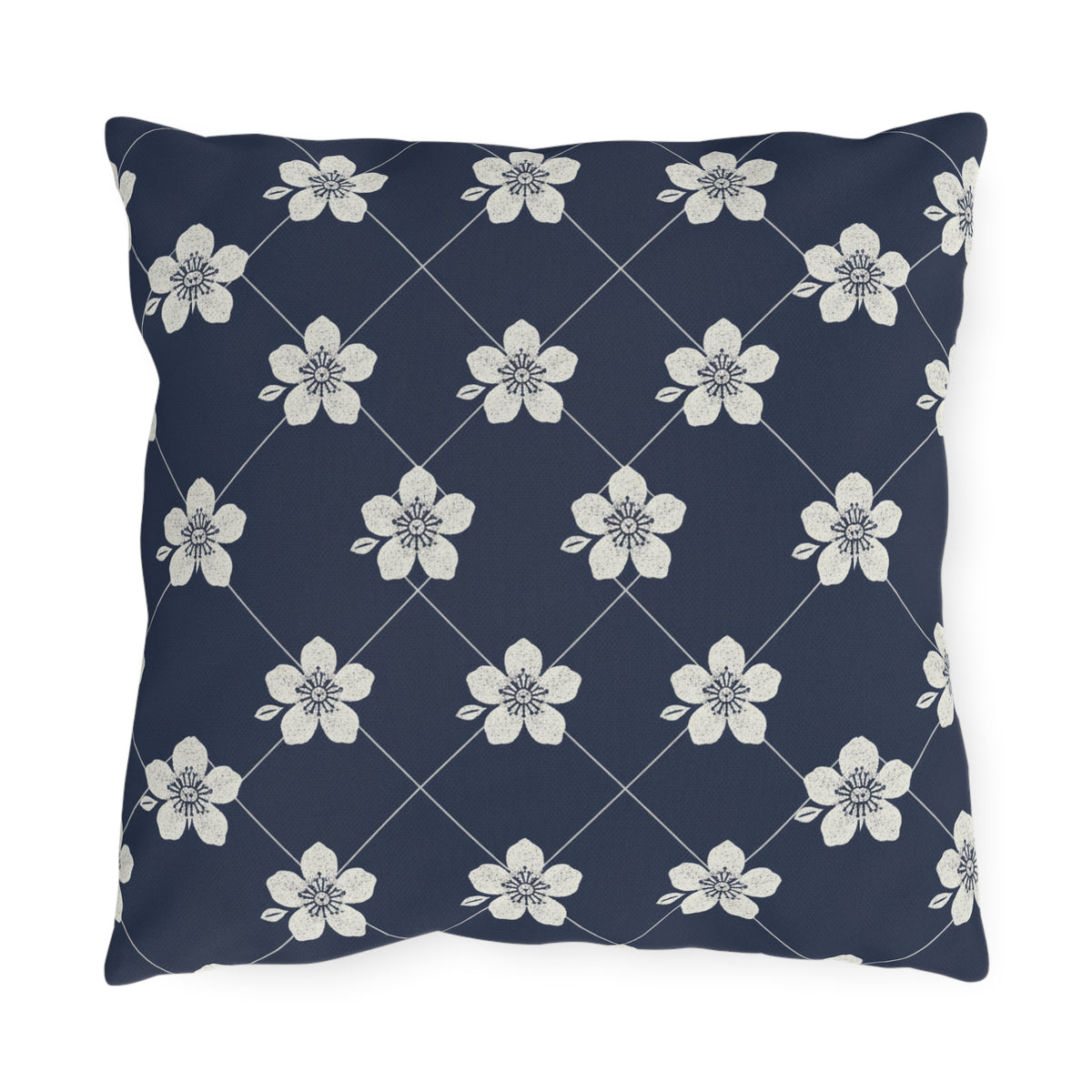 Navy Blue 🌊 Outdoor Pillow