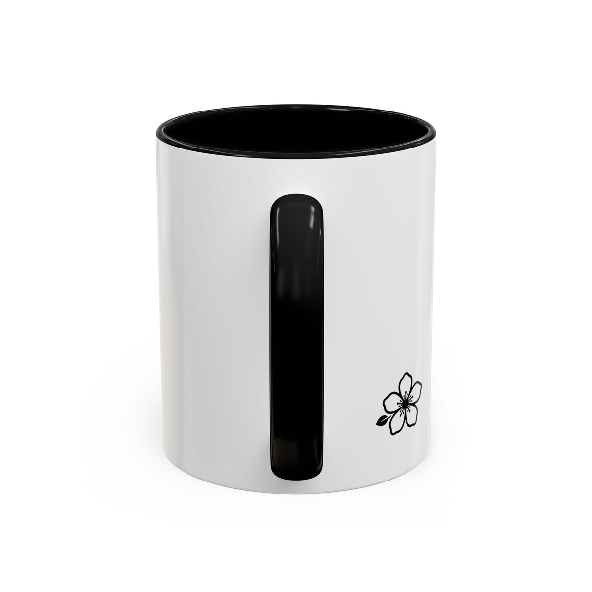 Hiraya Wear “Fruit of Dreams” Accent Coffee Mug — Black Handle & Rim