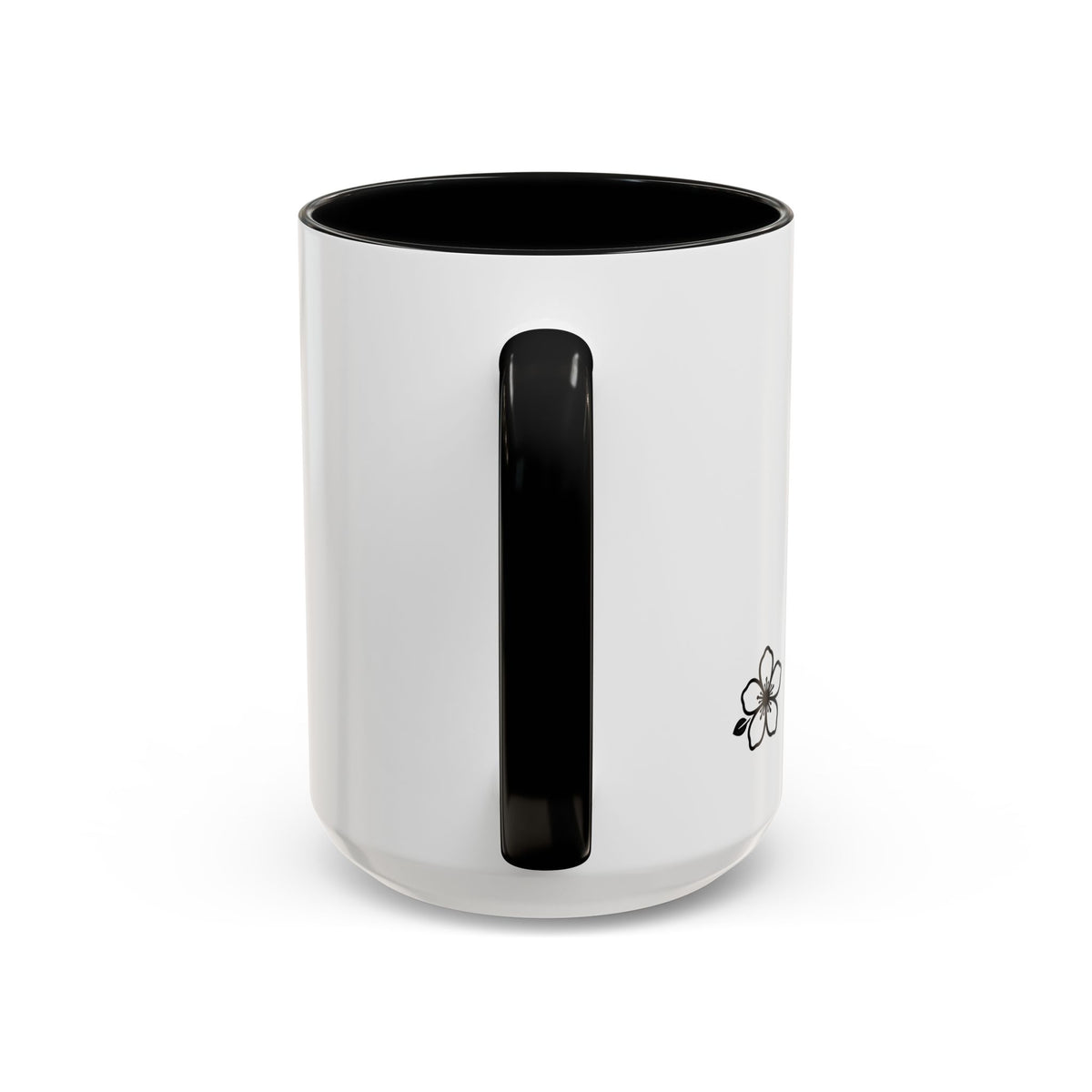 Hiraya Wear “Fruit of Dreams” Accent Coffee Mug — Black Handle & Rim