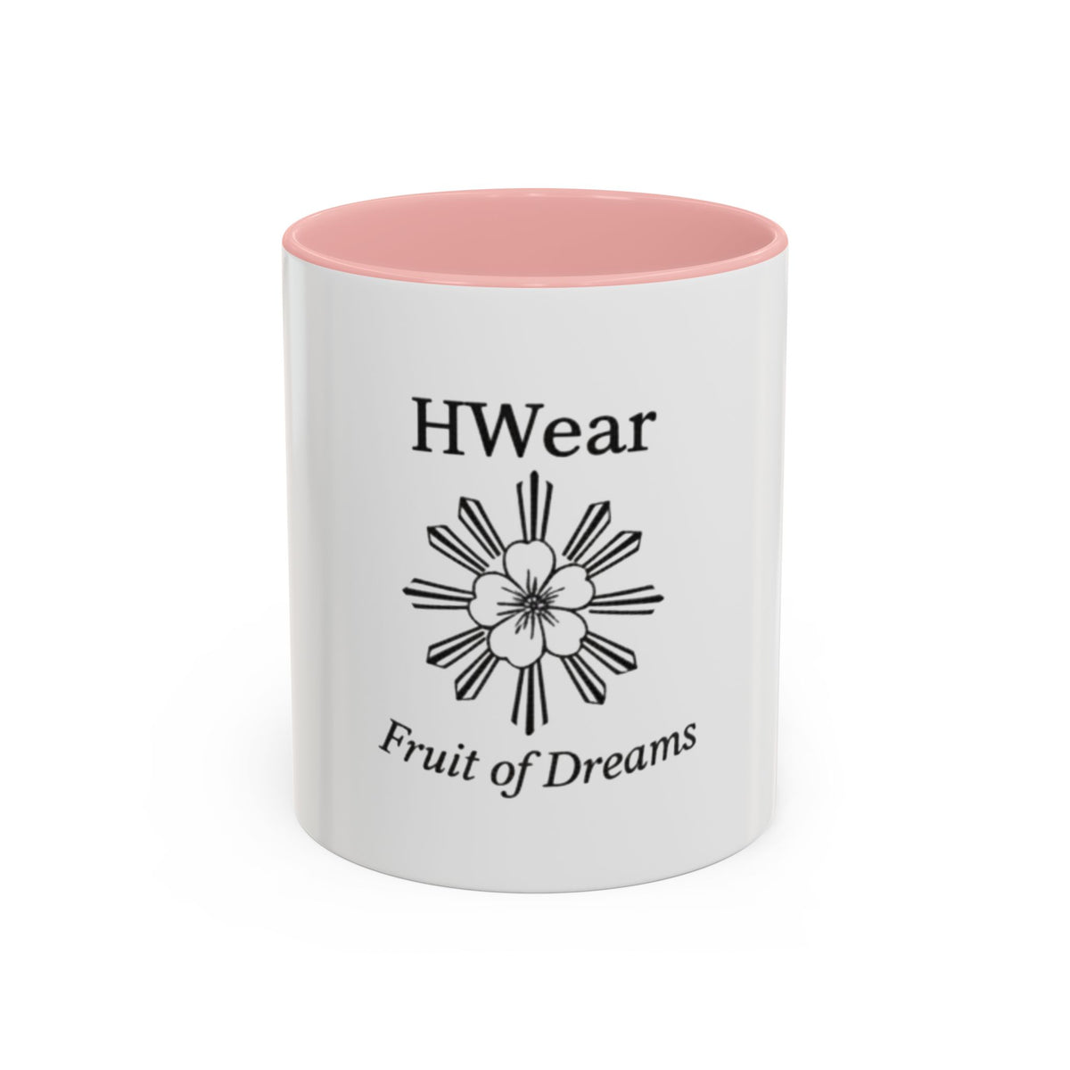 Hiraya Wear “Fruit of Dreams” Accent Coffee Mug — Black Handle & Rim