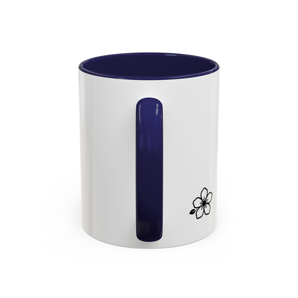 Hiraya Wear “Fruit of Dreams” Accent Coffee Mug — Black Handle & Rim