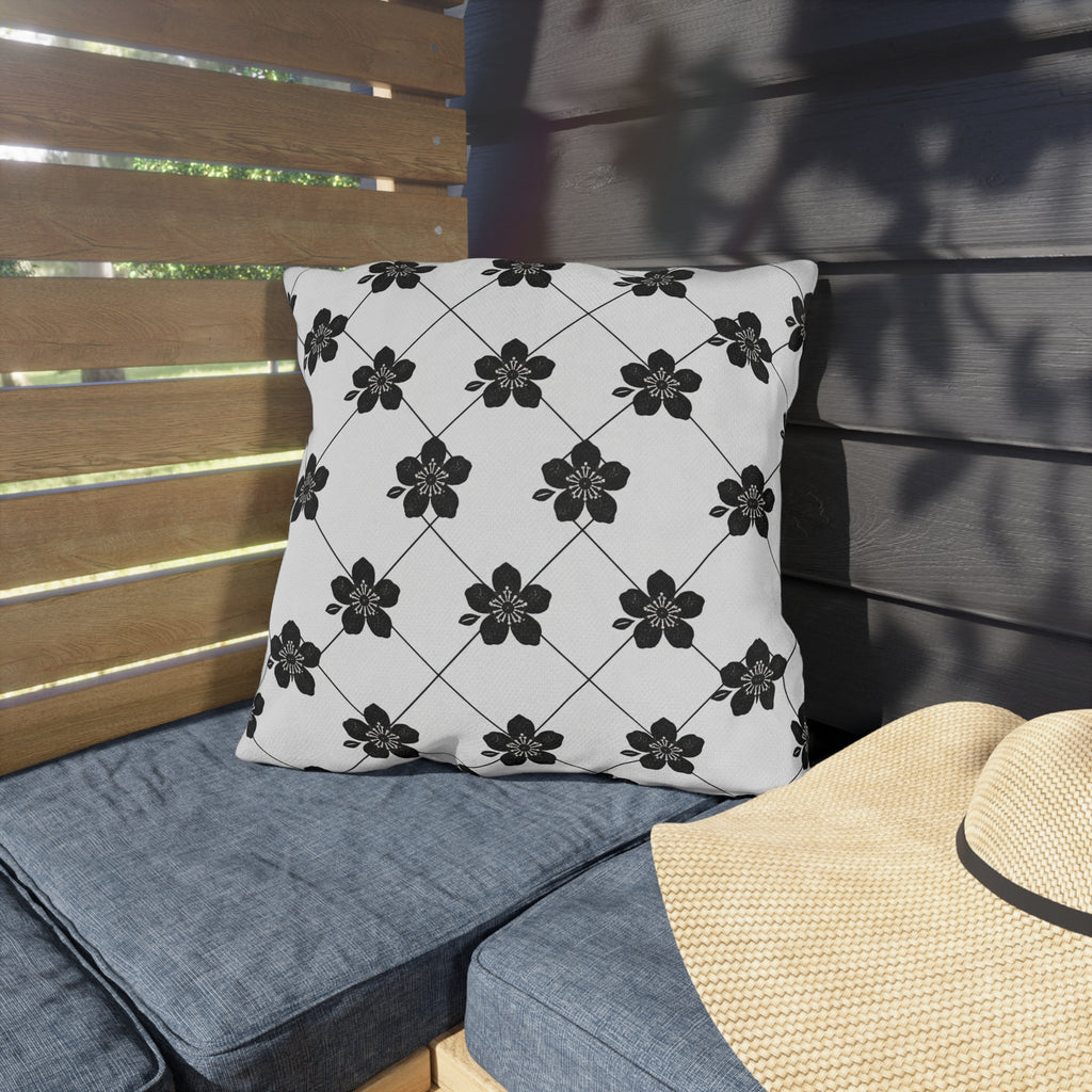 Black & White (Light) 🤍 Outdoor Pillow