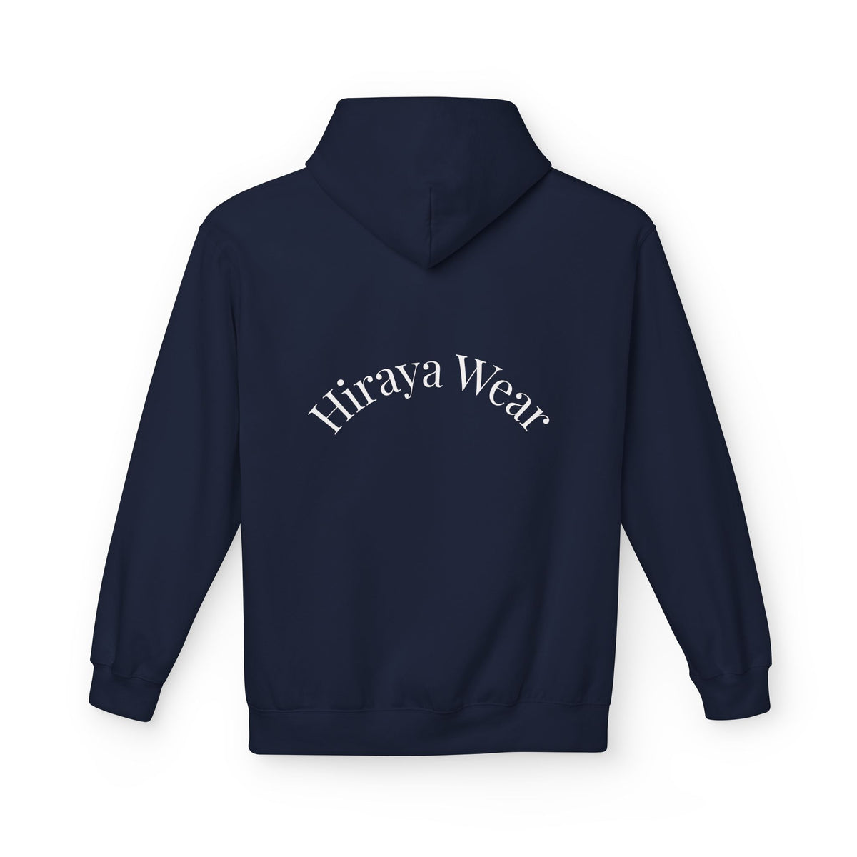 Minimal Hiraya Wear Logo Floral Hoodie – Monochrome Line Art Pullover