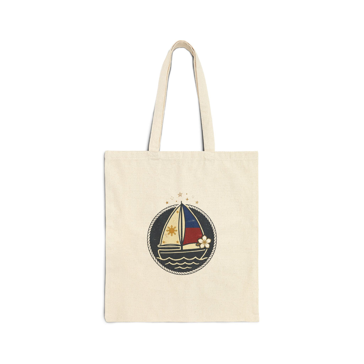Nostalgic Philippines Sailboat Tote | Vintage Flag Colors
