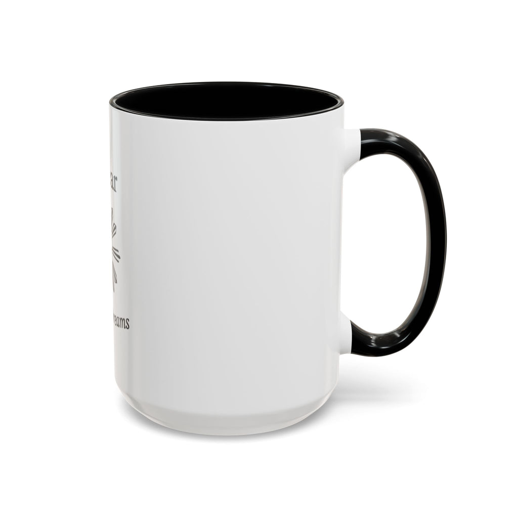 Hiraya Wear “Fruit of Dreams” Accent Coffee Mug — Black Handle & Rim