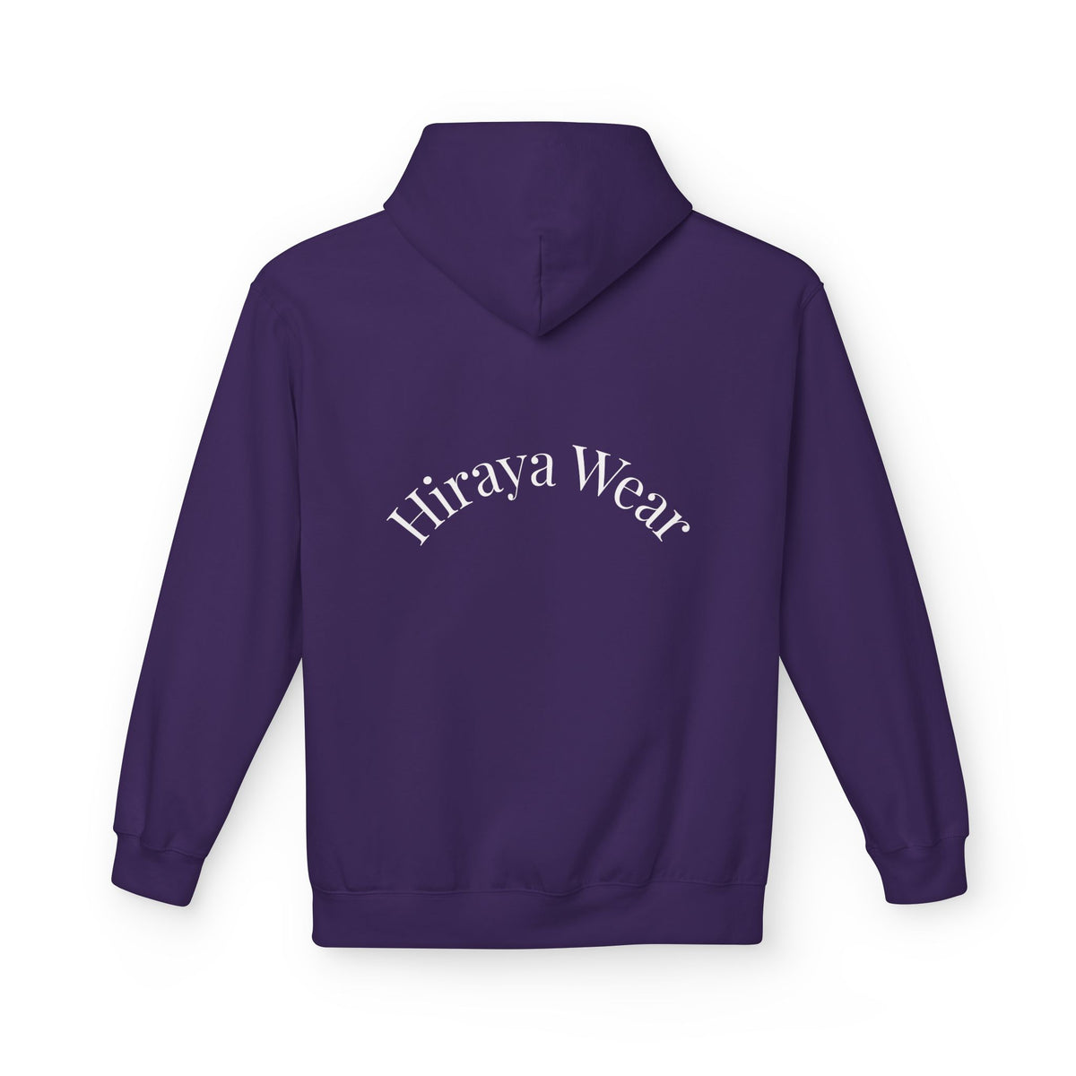 Minimal Hiraya Wear Logo Floral Hoodie – Monochrome Line Art Pullover
