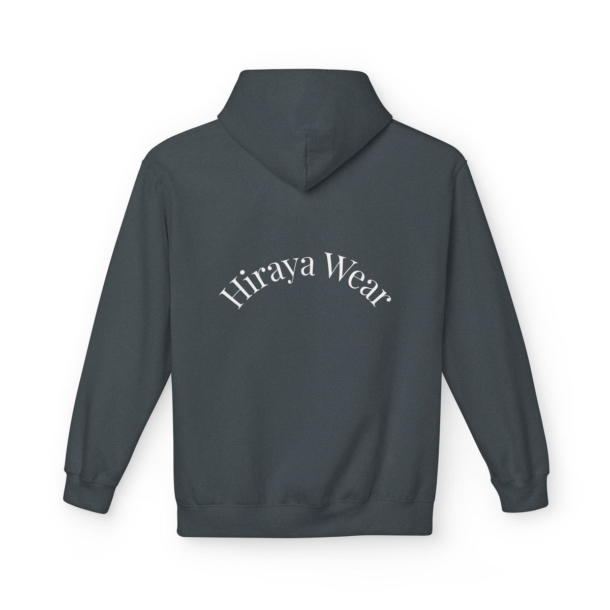 Minimal Hiraya Wear Logo Floral Hoodie – Monochrome Line Art Pullover