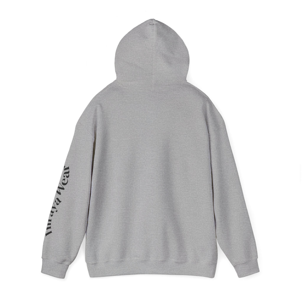 Hiraya Wear Floral Logo Hoodie — Minimalist Sampaguita Sweatshirt