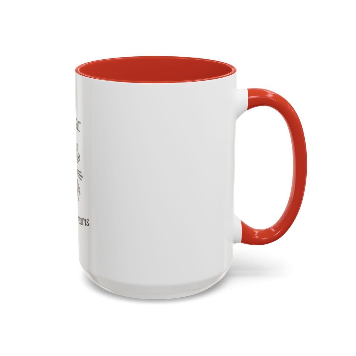 Hiraya Wear “Fruit of Dreams” Accent Coffee Mug — Black Handle & Rim