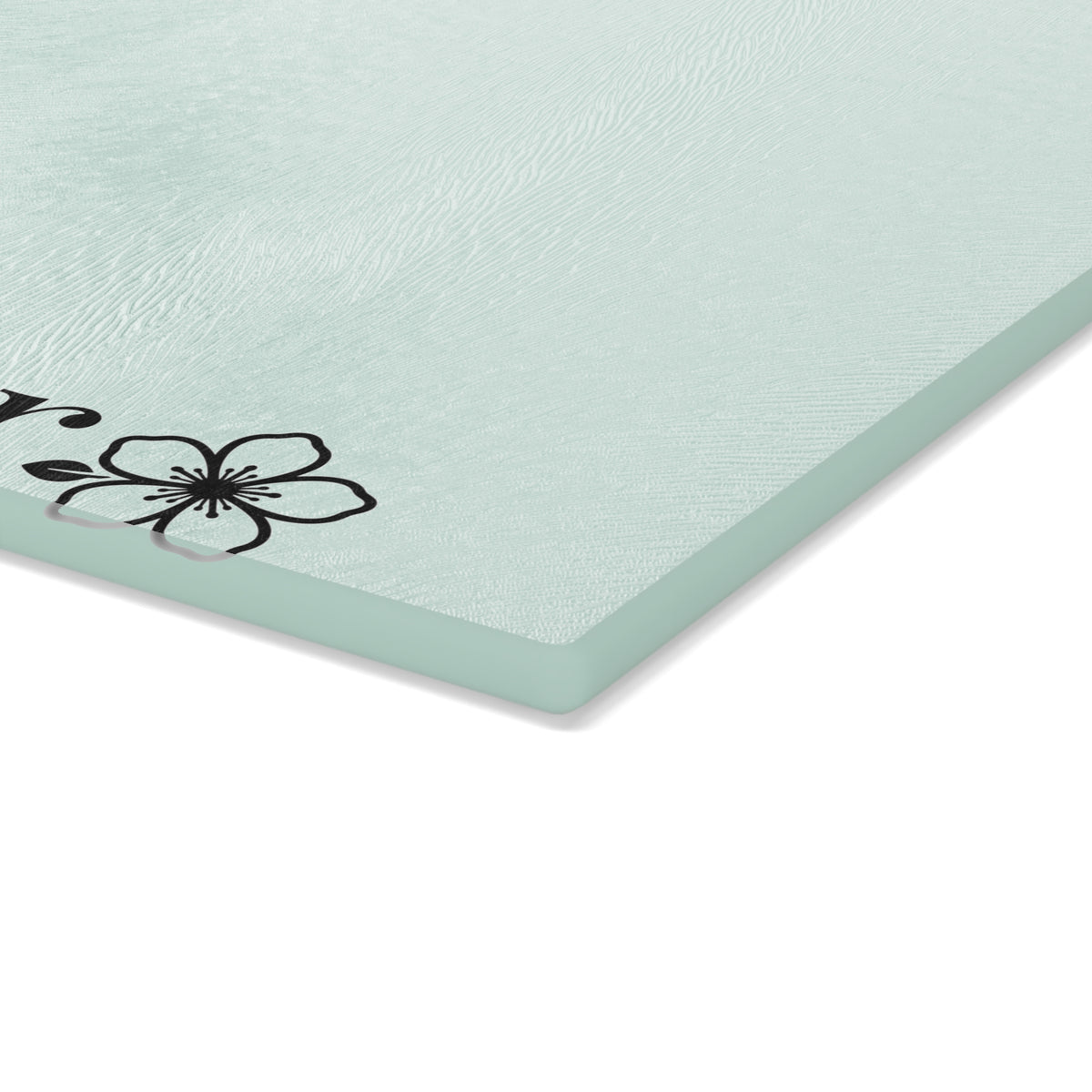 Mint Glass Cutting Board with Floral Logo – Hiraya Wear Decorative Kitchen Board