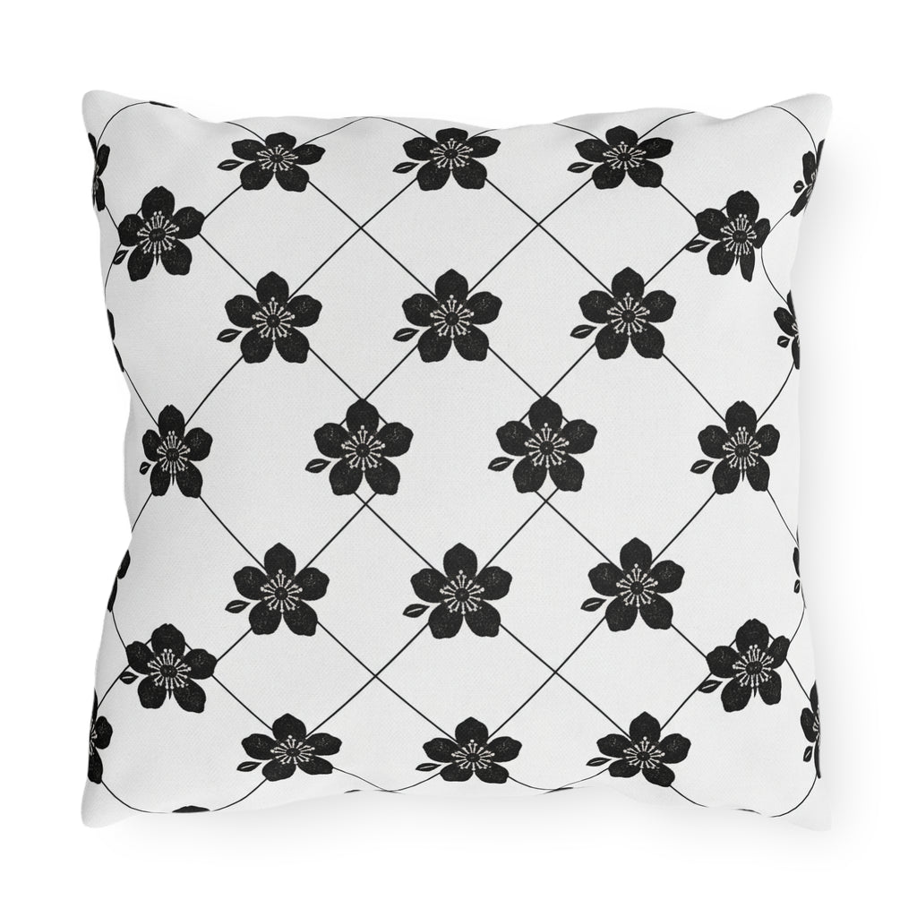 Black & White (Light) 🤍 Outdoor Pillow