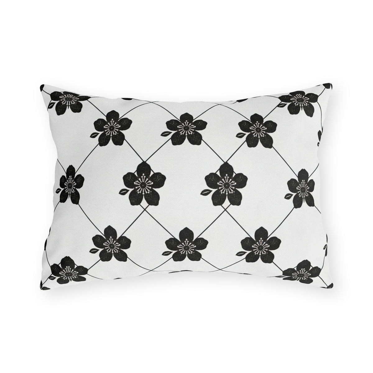 Black & White (Light) 🤍 Outdoor Pillow