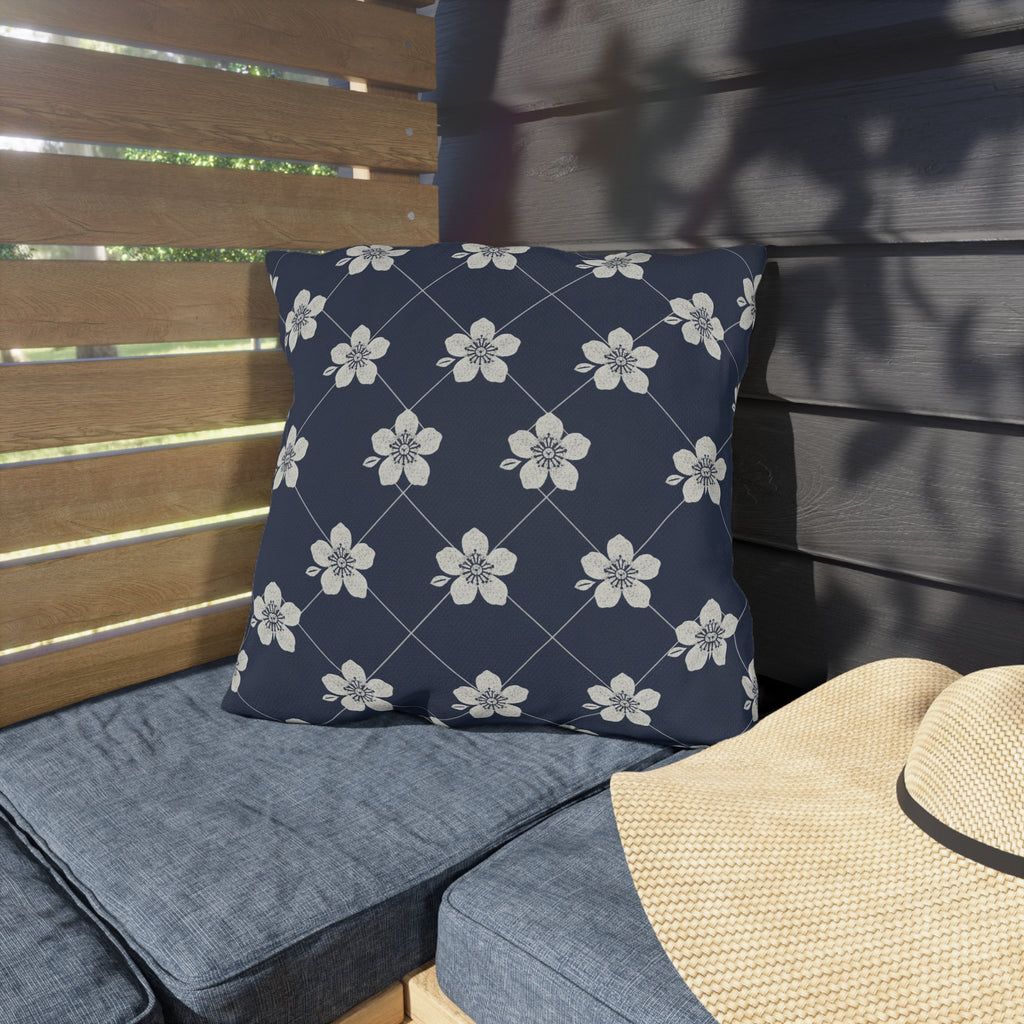 Navy Blue 🌊 Outdoor Pillow