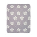 Soft Lavender 💜 Floral Fleece Sherpa Blanket Throw