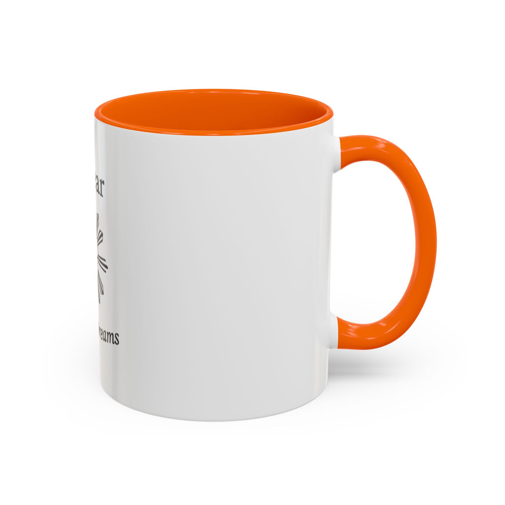 Hiraya Wear “Fruit of Dreams” Accent Coffee Mug — Black Handle & Rim