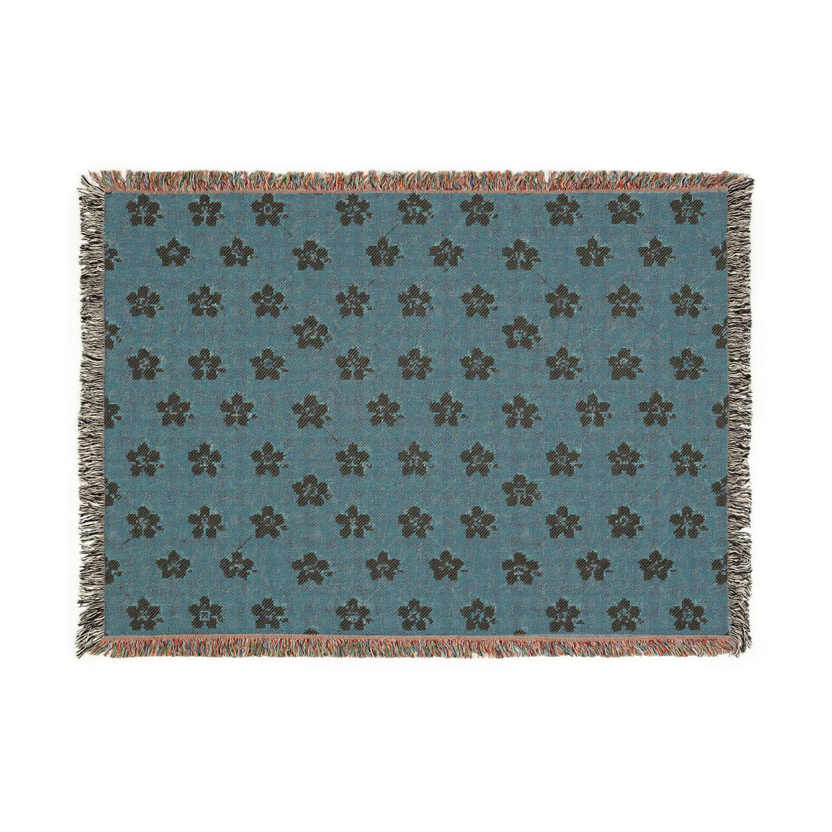 Floral Woven Blanket — Terracotta Clay🏺 Throw