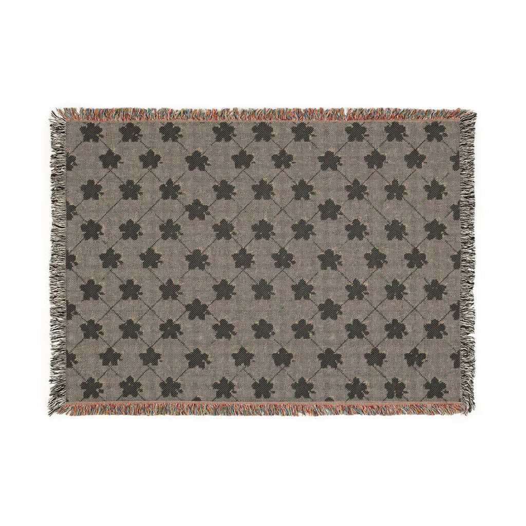 Floral Woven Blanket — Soft Lavender 💜 Throw