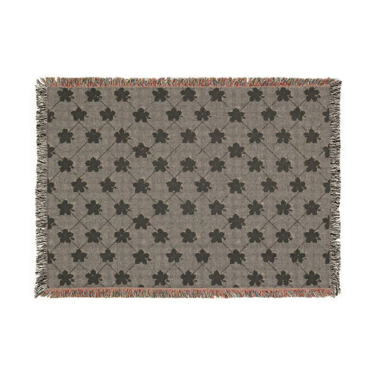 Floral Woven Blanket — Soft Lavender 💜 Throw
