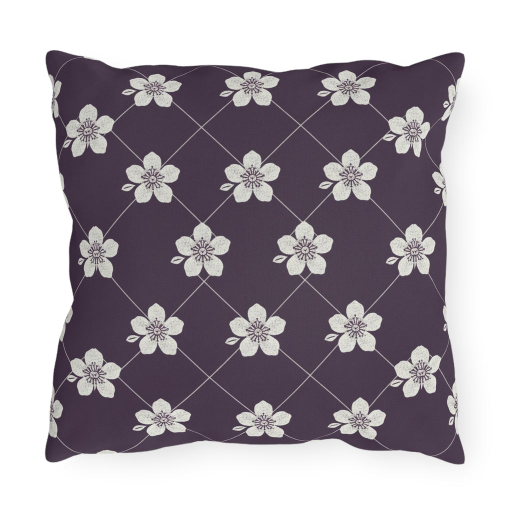 Deep Plum 🍇 Outdoor Pillow