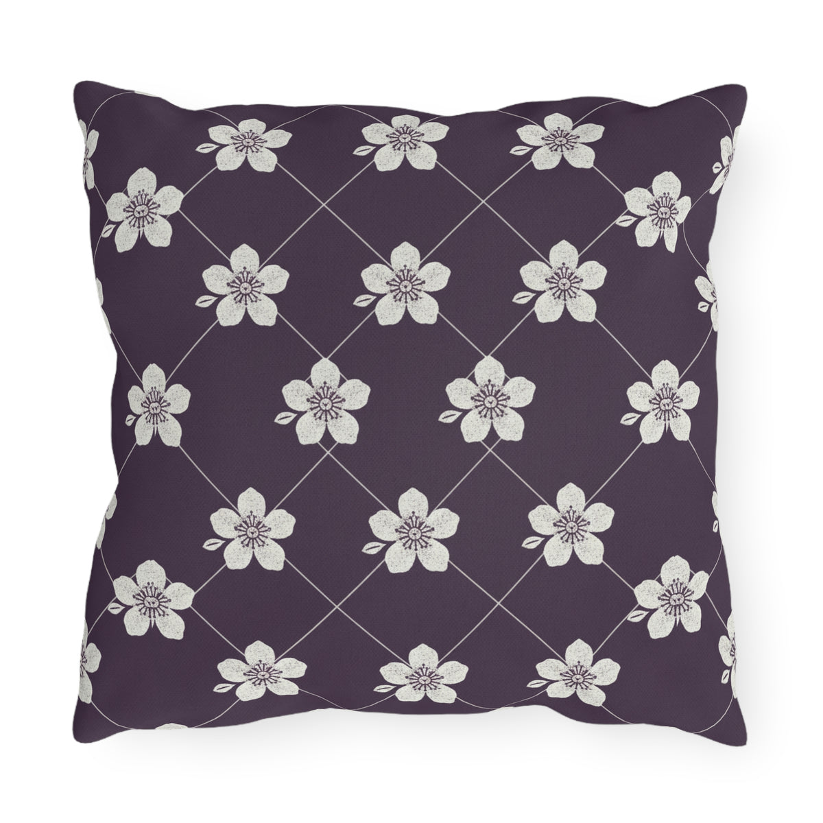 Deep Plum 🍇 Outdoor Pillow