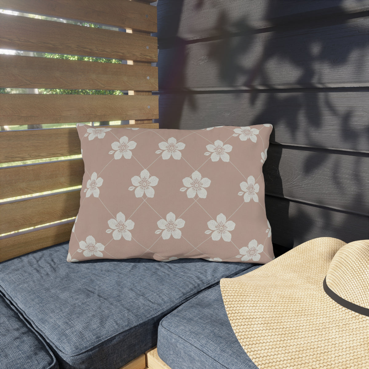 Dusty Blush Pink 🌸 Outdoor Pillow
