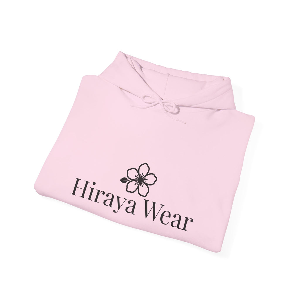 Hiraya Wear Floral Logo Hoodie — Minimalist Sampaguita Sweatshirt