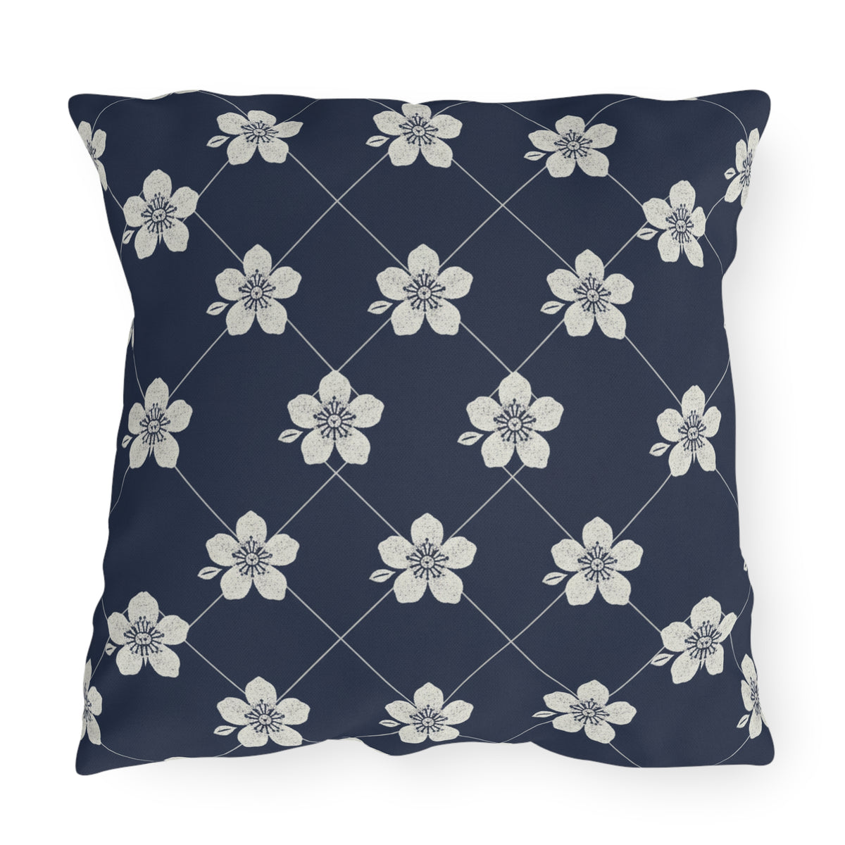 Navy Blue 🌊 Outdoor Pillow