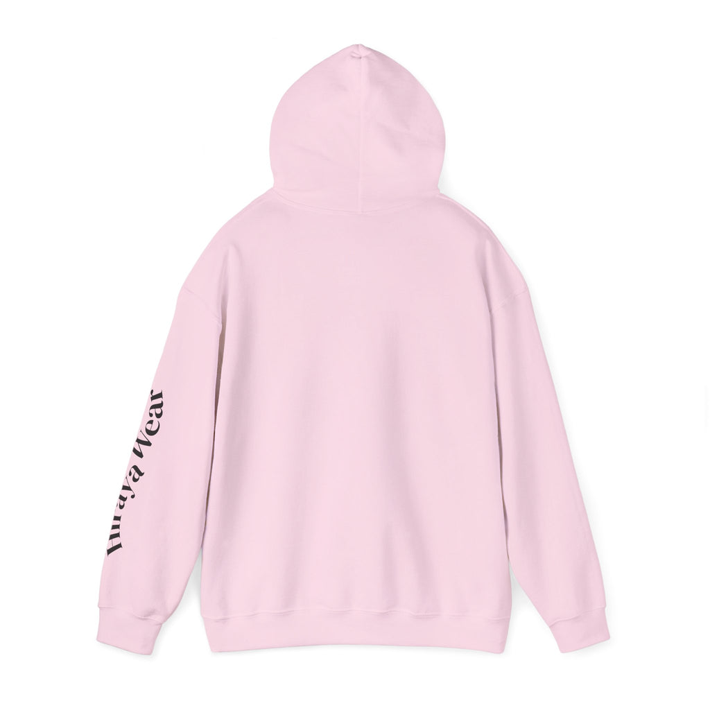 Hiraya Wear Floral Logo Hoodie — Minimalist Sampaguita Sweatshirt