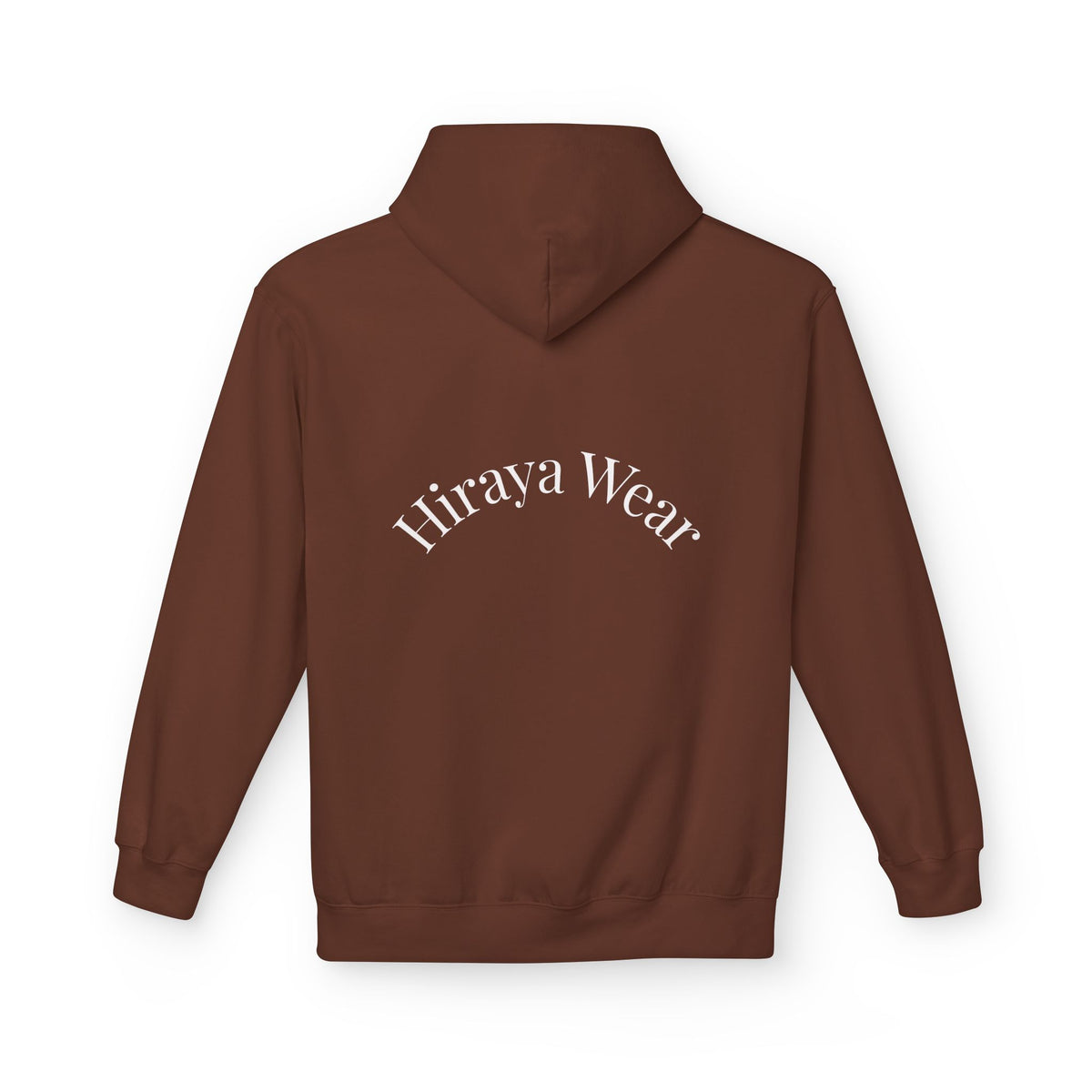 Minimal Hiraya Wear Logo Floral Hoodie – Monochrome Line Art Pullover