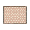 Floral Woven Blanket — Dusty Blush Pink 🌸 Throw