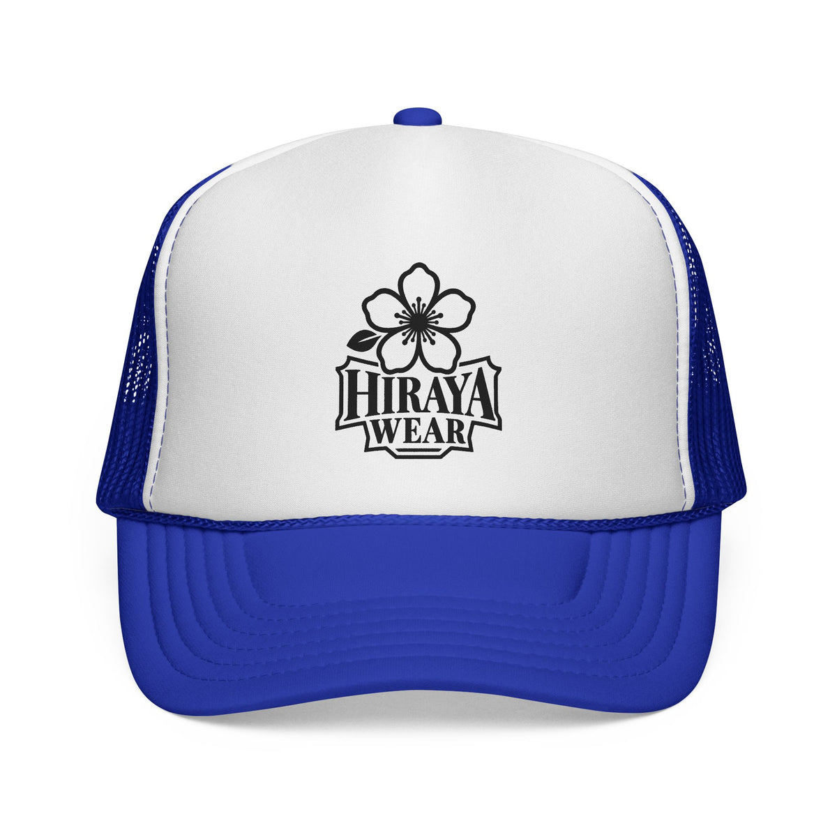 Trucker Cap — Vintage Floral Emblem "Hiraya Wear" Logo Mesh Hat